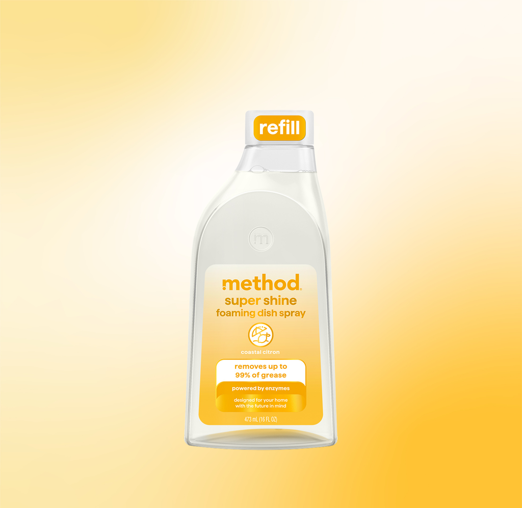 super shine foaming dish spray refill - coastal citron. 16 fl oz