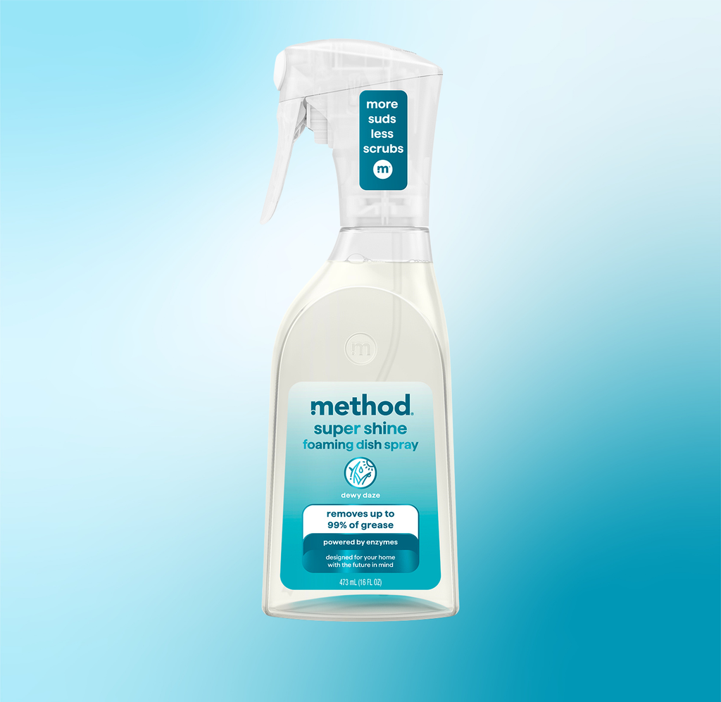 super shine foaming dish spray - dewy daze. 16 fl oz