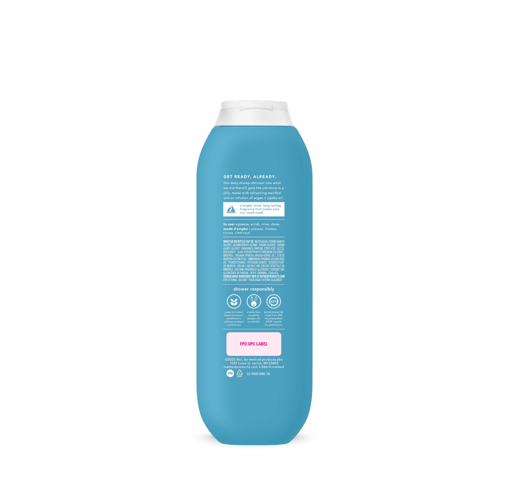 men 2-in-1 shampoo + conditioner - glacier + granite. 14 fl oz