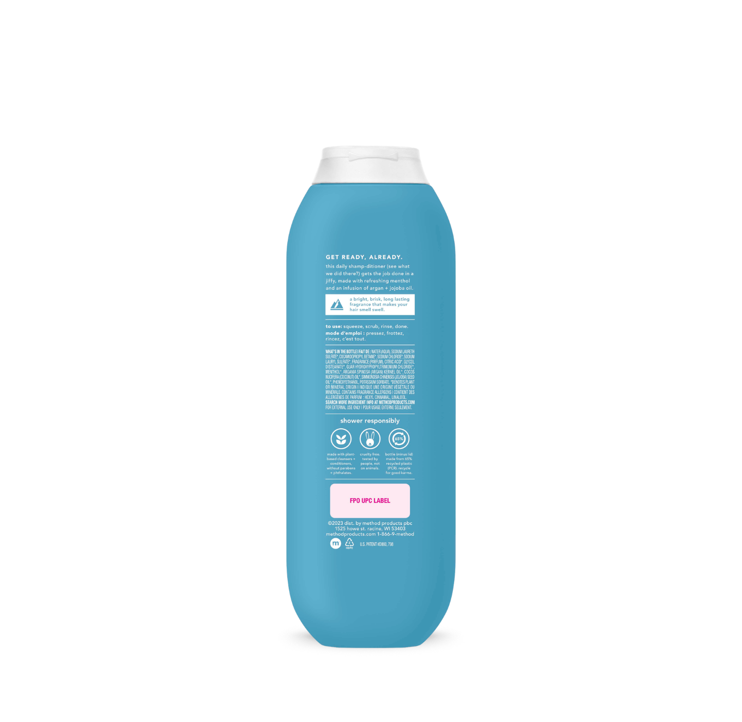 men 2-in-1 shampoo + conditioner - glacier + granite. 14 fl oz