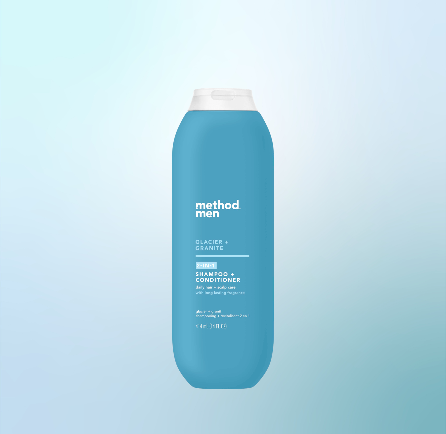 men 2-in-1 shampoo + conditioner - glacier + granite. 14 fl oz