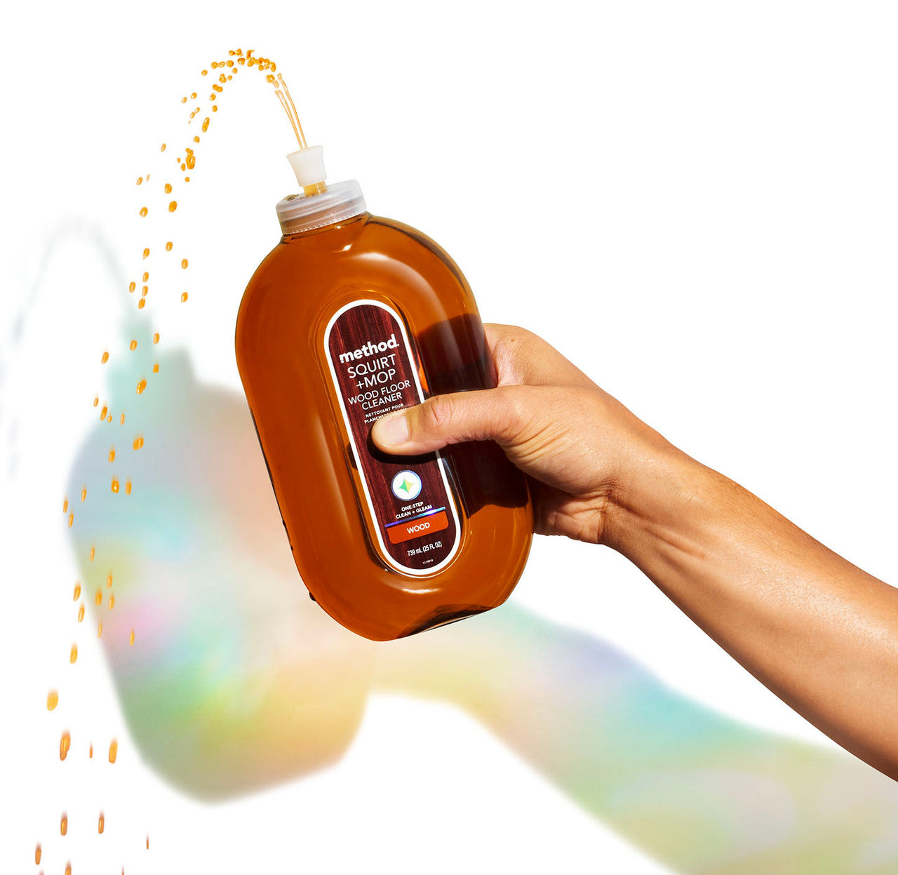 squirt + mop hardwood floor cleaner - almond. 25 fl oz