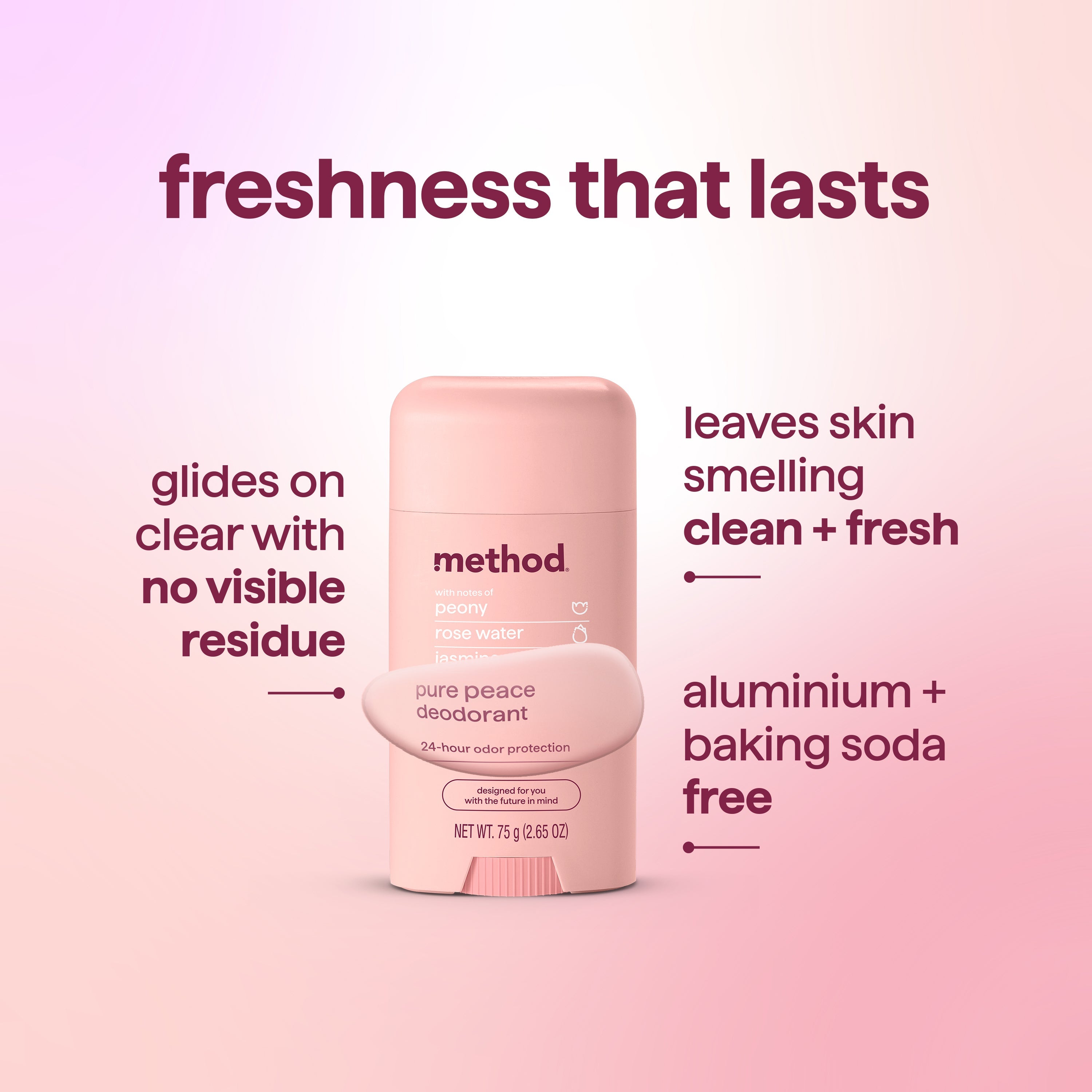 deodorant - pure peace. 2.65 oz